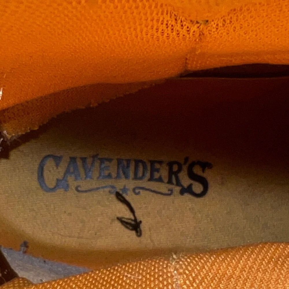 Cavender's Western Cowboy Boots Youth 6D Brown Caiman Print CV20149Y Excellent